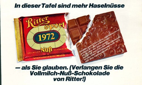 RITTER SPORT Werbung für die Voll-Nuss