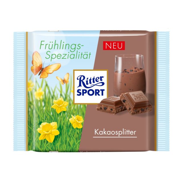 RITTER SPORT Frühlingsspezialität Kakaosplitter