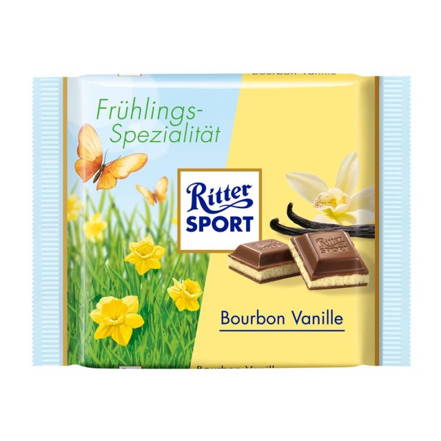 RITTER SPORT Frühlingsspezialität Bourbon Vanille
