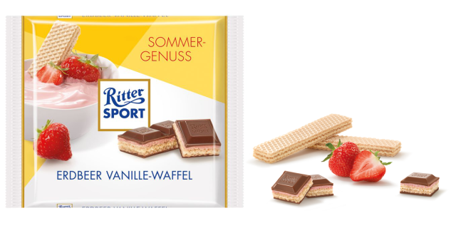 Erdbeer Vanille-Waffel