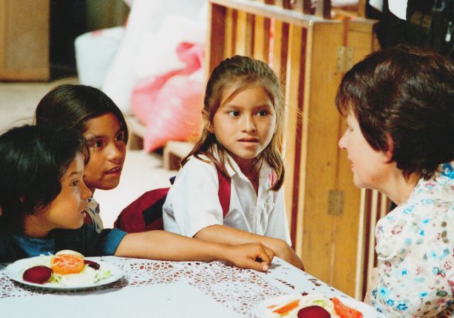 Marli Hoppe-Ritter bei einem ihrer ersten Besuche in Nicaragua