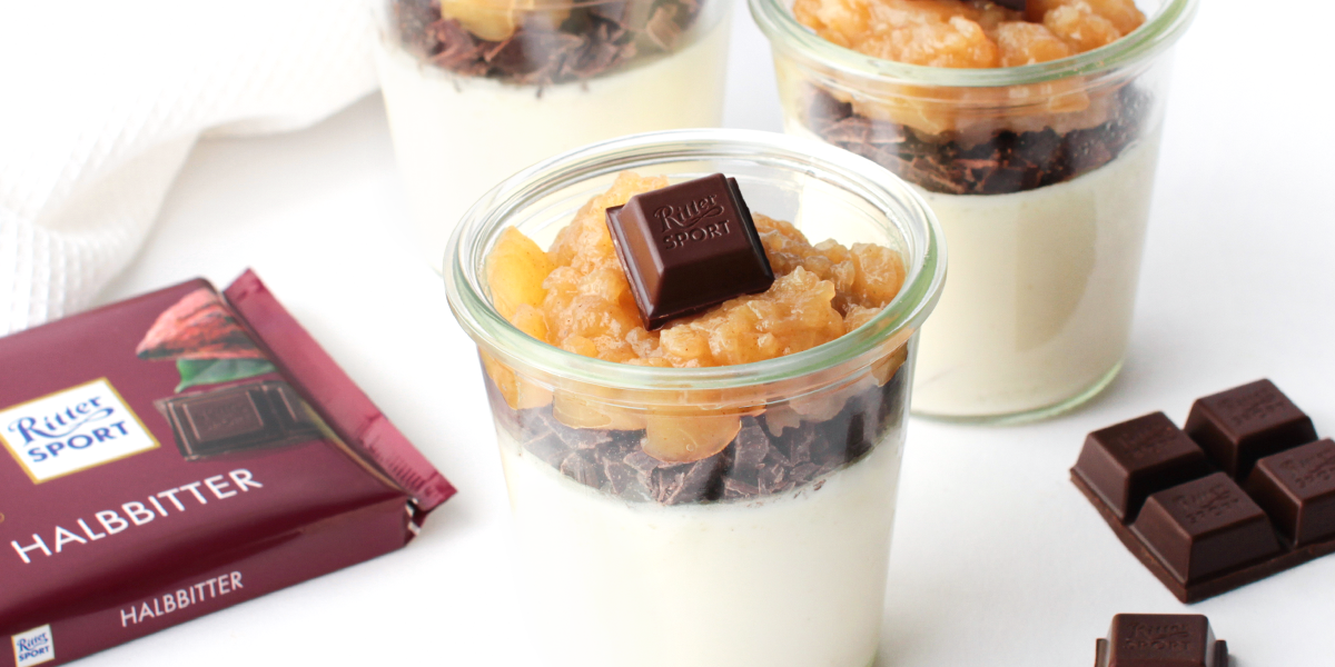 Rezept: Schoko-Apfel-Pannacotta - RITTER SPORT Blog